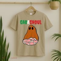 Funny New Jersey Slang Gabagool Spooky Halloween Gabaghoul T-Shirt thumb 2