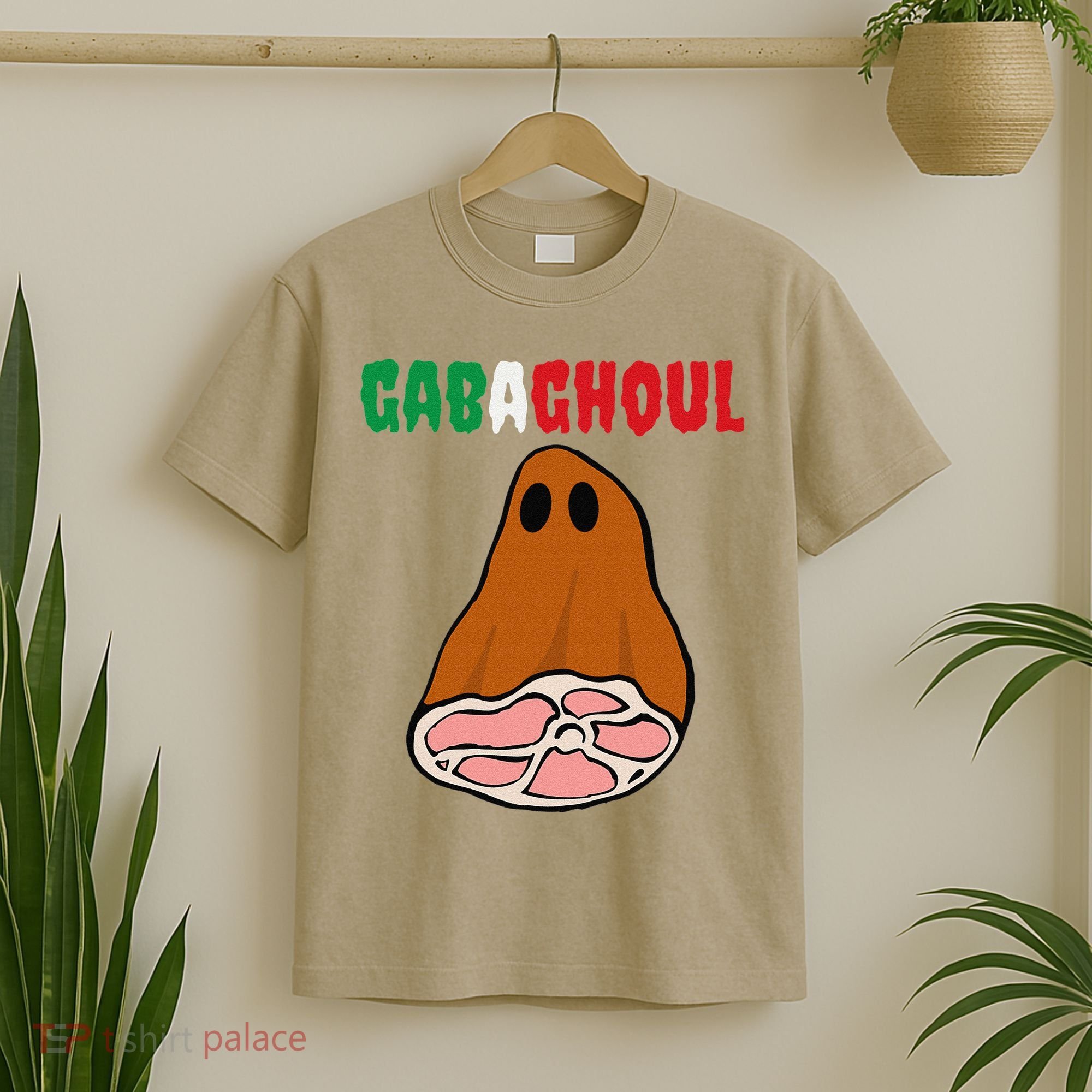 Funny New Jersey Slang Gabagool Spooky Halloween Gabaghoul T-Shirt