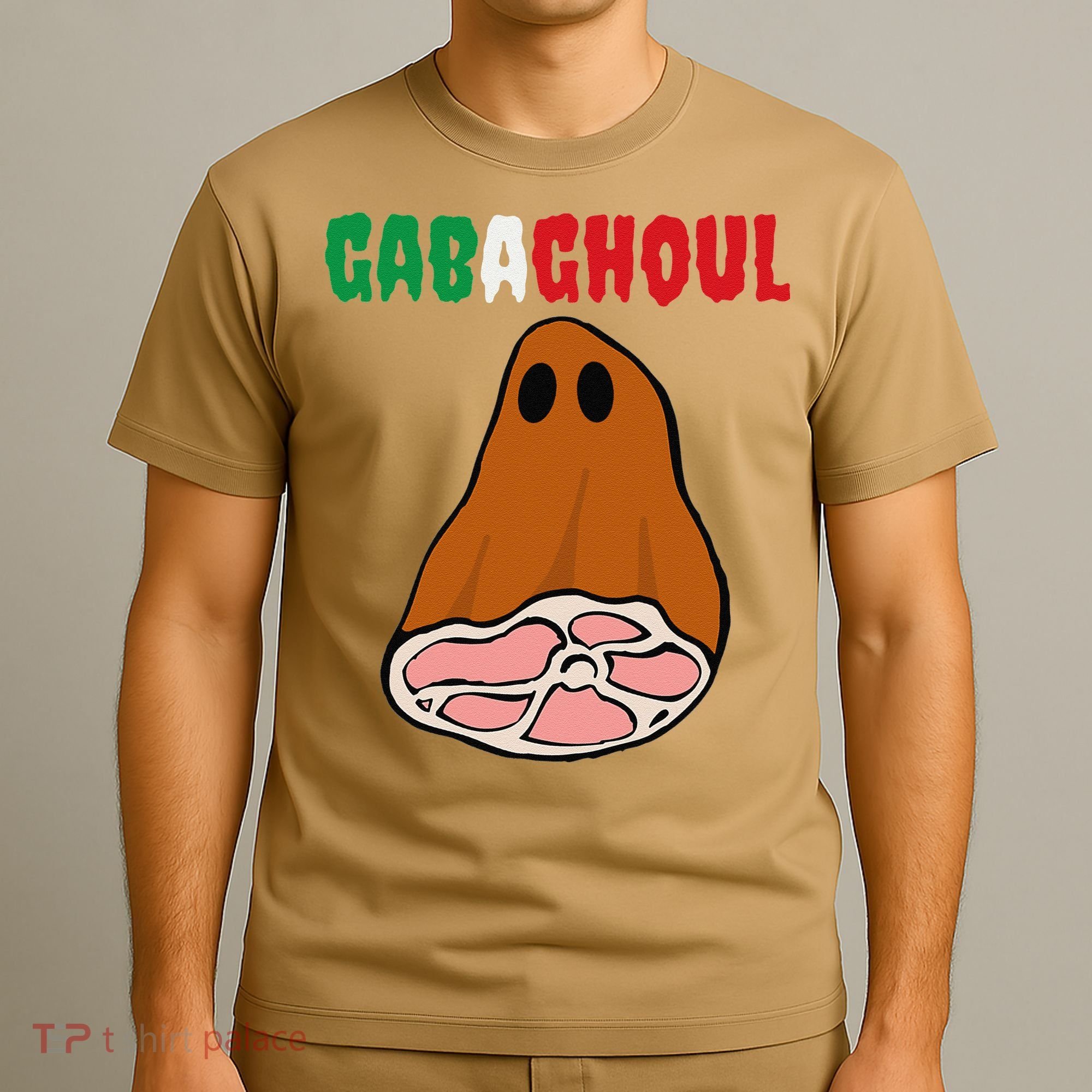 Funny New Jersey Slang Gabagool Spooky Halloween Gabaghoul T-Shirt