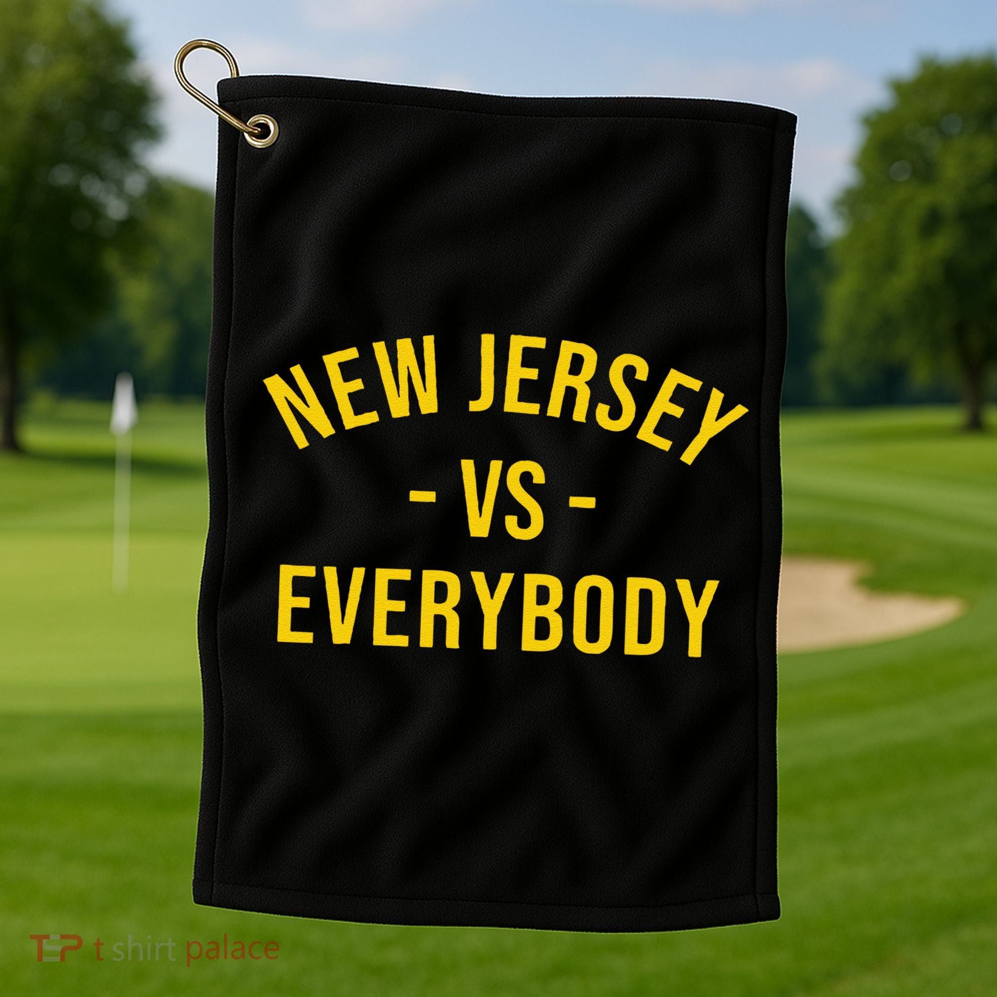 Funny New Jersey Vs Everybodys Gift Golf Towel