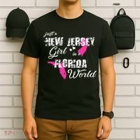 Funny New Jersey S Just A New Jersey Girl In A Florida T-Shirt thumb 6