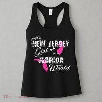 Funny New Jersey S Just A New Jersey Girl In A Florida Women's Tank Top thumb 3