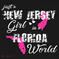 Funny New Jersey S Just A New Jersey Girl In A Florida Women's Tank Top thumb 5