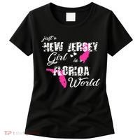 Funny New Jersey S Just A New Jersey Girl In A Florida Women's T-Shirt thumb 0