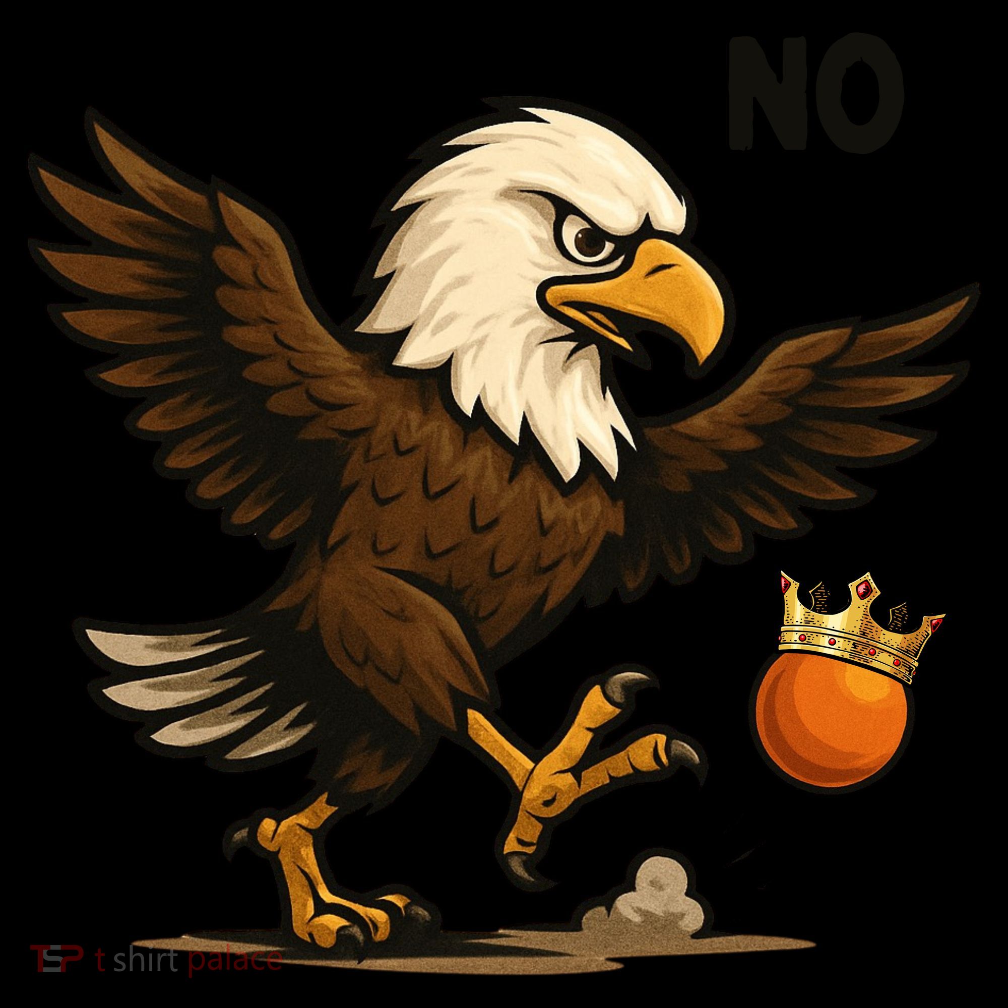 Funny No Kings In America Eagle Toddler Hoodie