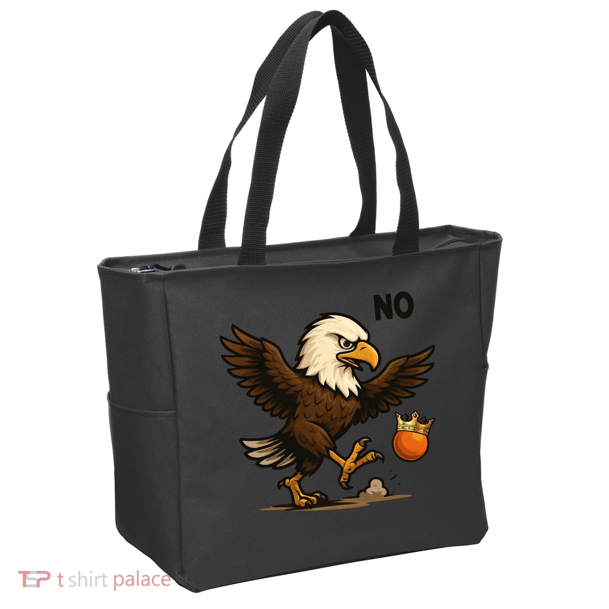 Funny No Kings In America Eagle Tote Bag