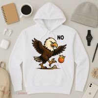 Funny No Kings In America Eagle Hoodie thumb 3