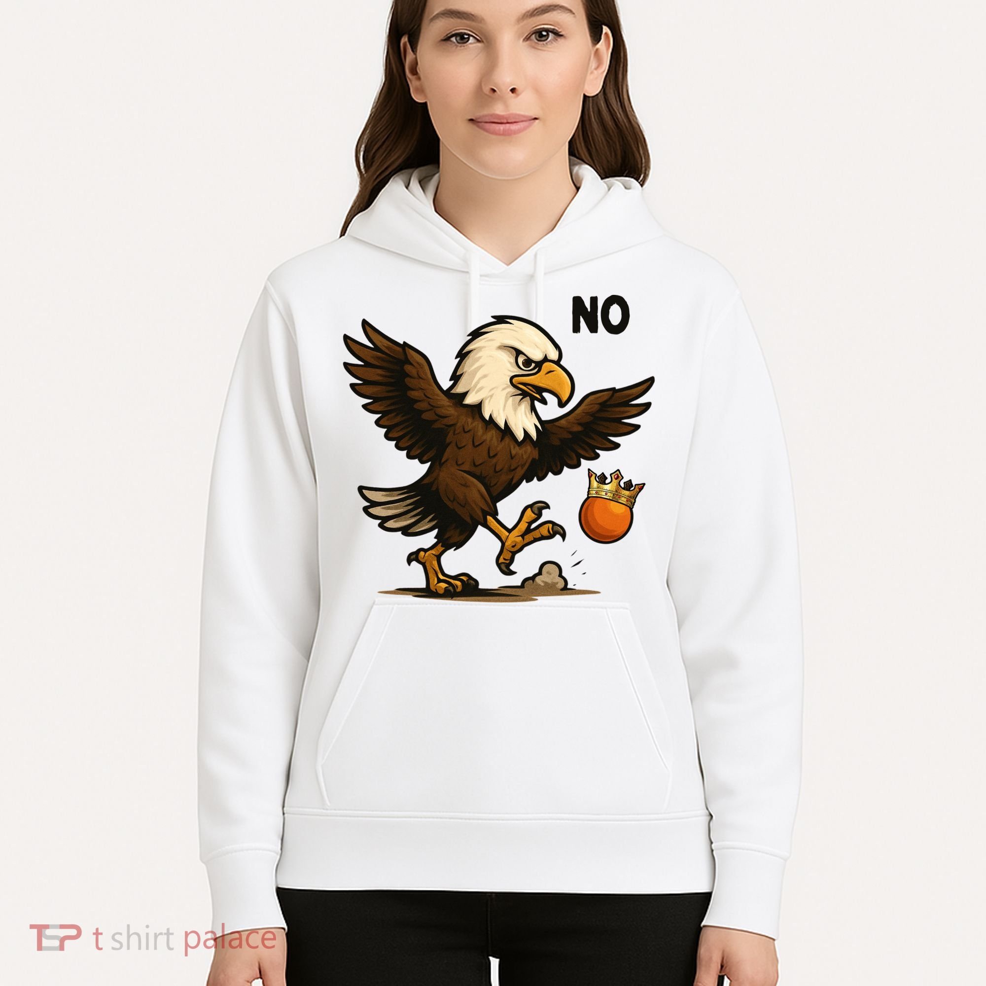 Funny No Kings In America Eagle Hoodie