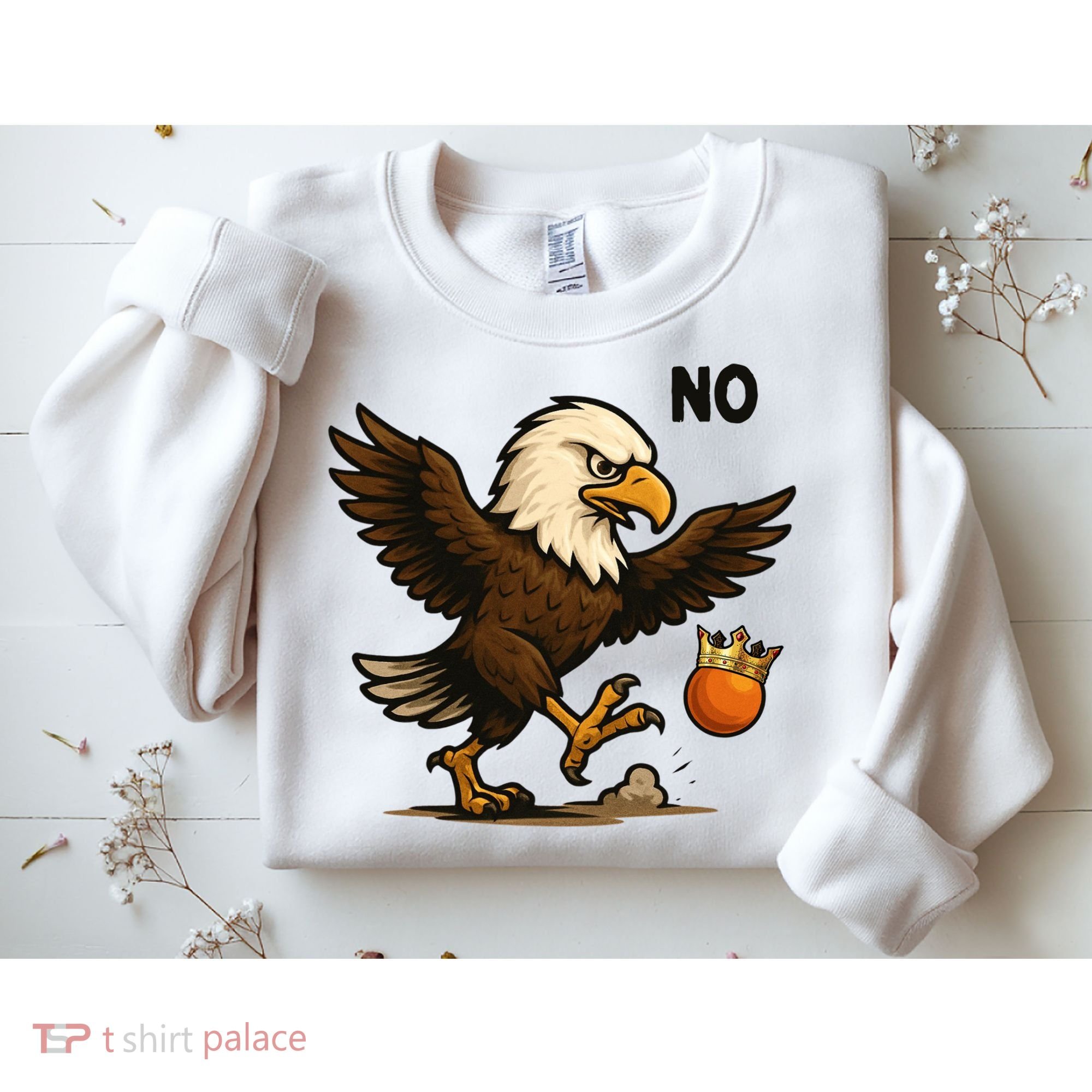 Funny No Kings In America Eagle Sweatshirt