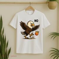 Funny No Kings In America Eagle T-Shirt thumb 2