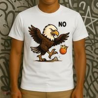 Funny No Kings In America Eagle T-Shirt thumb 3