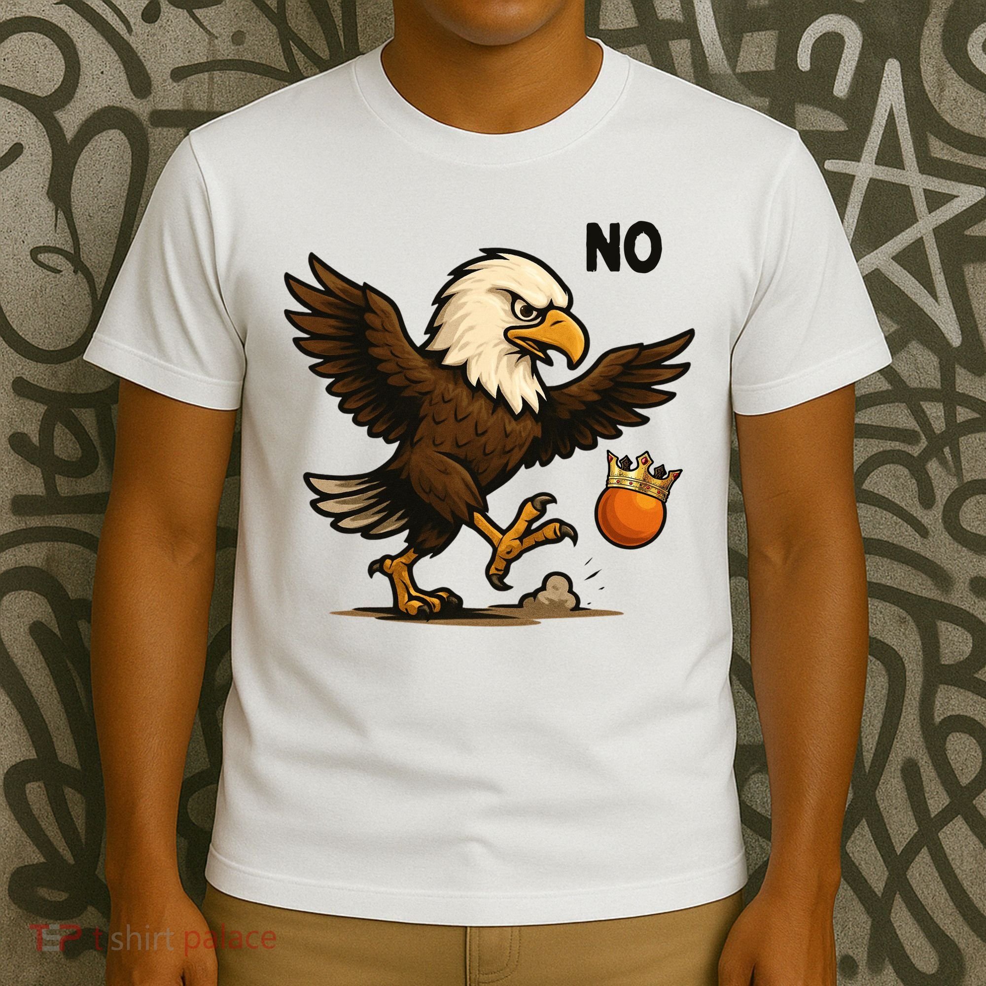Funny No Kings In America Eagle T-Shirt