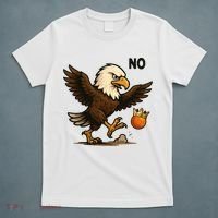Funny No Kings In America Eagle T-Shirt thumb 5