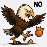 Funny No Kings In America Eagle Bucket Hat thumb 4