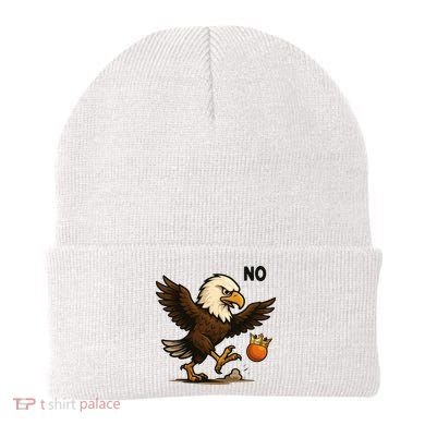 Funny No Kings In America Eagle Beanie