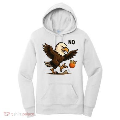 Funny No Kings In America Eagle Women's Hoodie