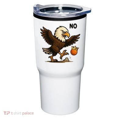 Funny No Kings In America Eagle Tumbler