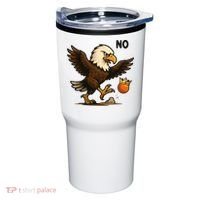 Funny No Kings In America Eagle Tumbler thumb 0
