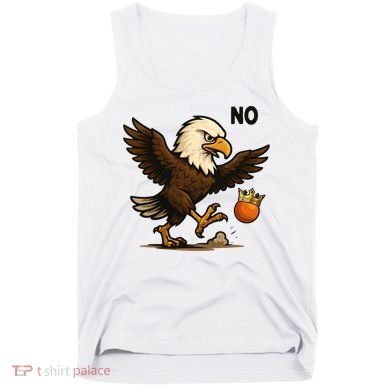 Funny No Kings In America Eagle Tank Top