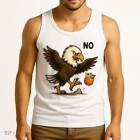 Funny No Kings In America Eagle Tank Top thumb 3