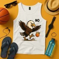 Funny No Kings In America Eagle Tank Top thumb 4