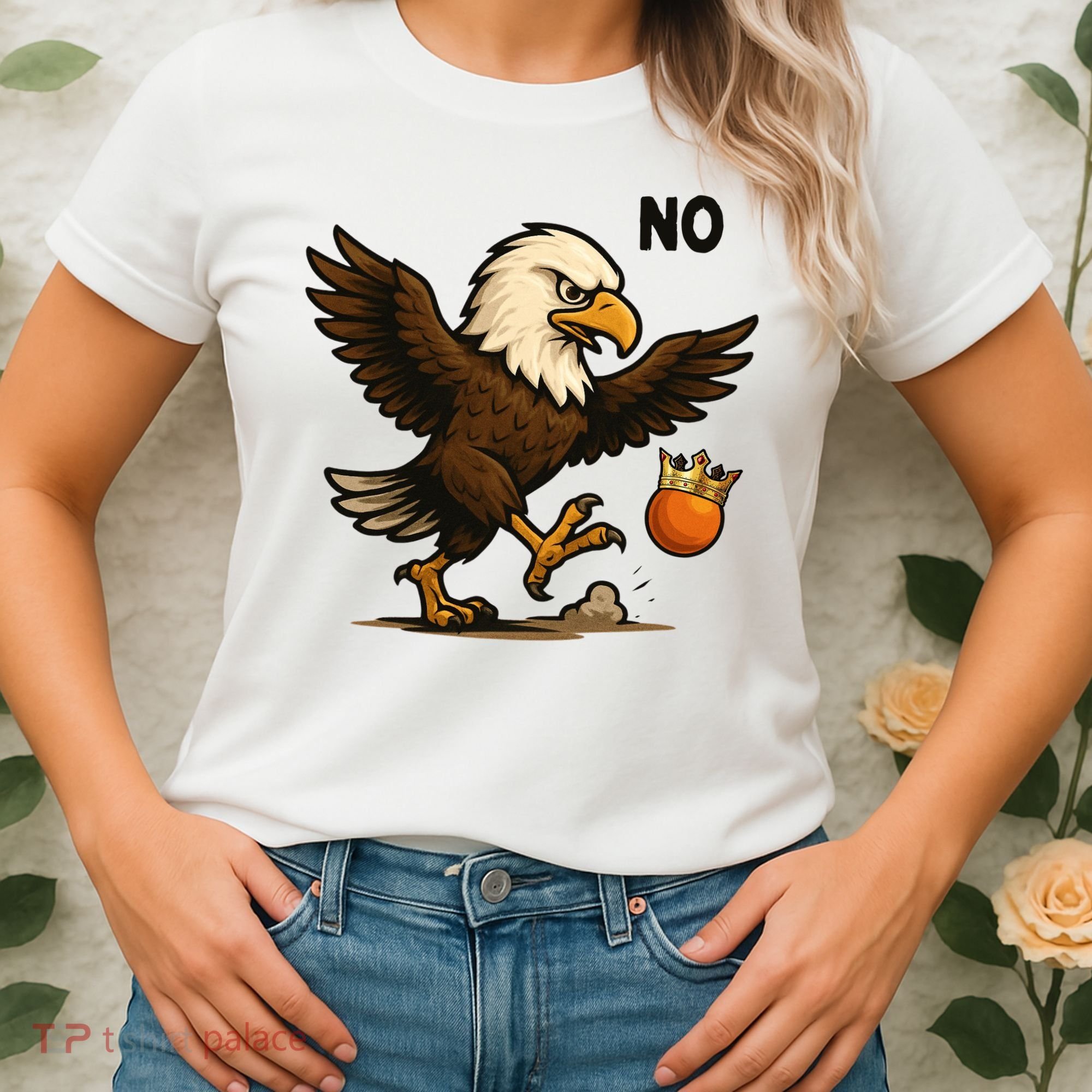 Funny No Kings In America Eagle Women's T-Shirt