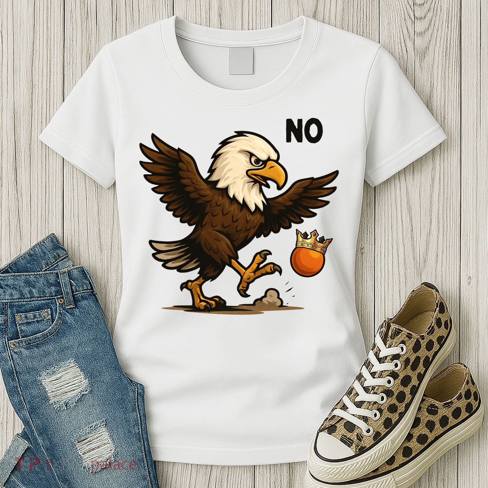 Funny No Kings In America Eagle Women's T-Shirt