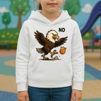 Funny No Kings In America Eagle Kids Hoodie thumb 3