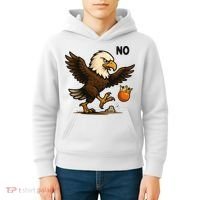 Funny No Kings In America Eagle Kids Hoodie thumb 4