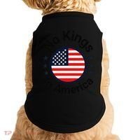 Funny No Kings In America Flag Protest Save Democracy Doggie Tank thumb 0