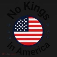 Funny No Kings In America Flag Protest Save Democracy Women's Hoodie thumb 2