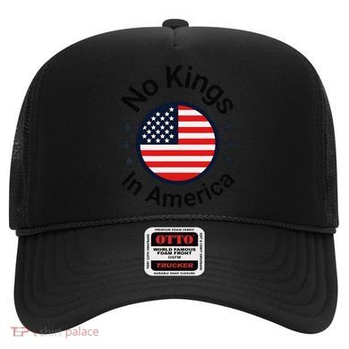 Funny No Kings In America Flag Protest Save Democracy Hat