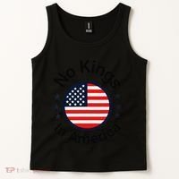 Funny No Kings In America Flag Protest Save Democracy Tank Top thumb 2