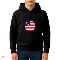 Funny No Kings In America Flag Protest Save Democracy Kids Hoodie thumb 4