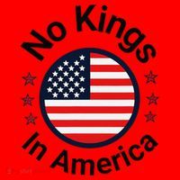 Funny No Kings In America Flag Protest Save Democracy Santa Hat thumb 1