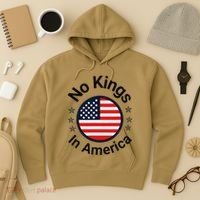 Funny No Kings In America Flag Protest Save Democracy Hoodie thumb 3