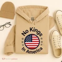 Funny No Kings In America Flag Protest Save Democracy Hoodie thumb 4
