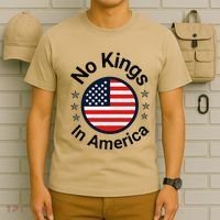 Funny No Kings In America Flag Protest Save Democracy T-Shirt thumb 6