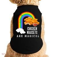 Funny Nuggets Lover Rainbow Gift Fast Food Chicken Nugget Gift Doggie Tank thumb 0