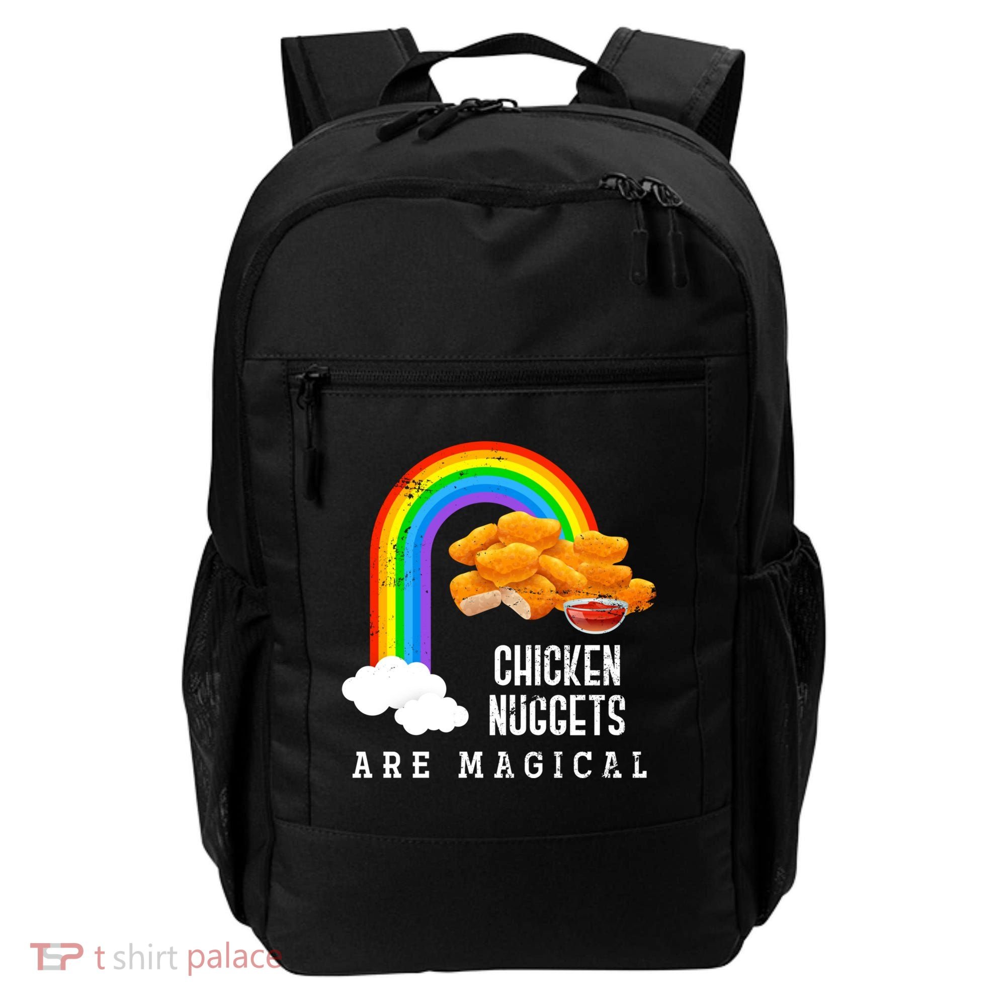 Funny Nuggets Lover Rainbow Gift Fast Food Chicken Nugget Gift Backpack