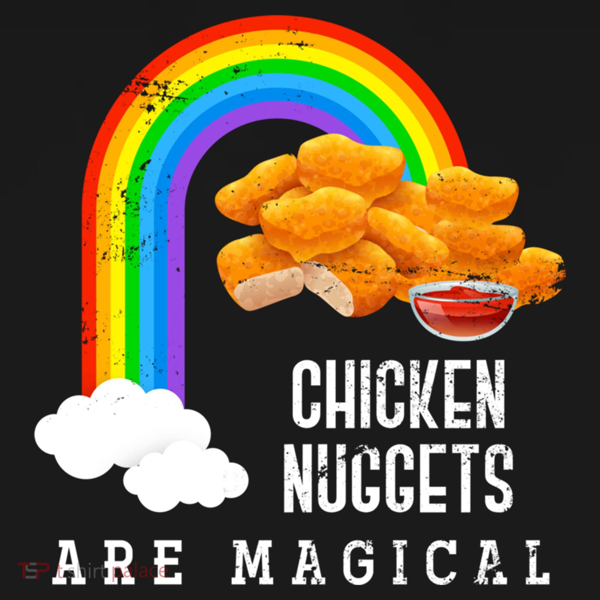 Funny Nuggets Lover Rainbow Gift Fast Food Chicken Nugget Gift Backpack
