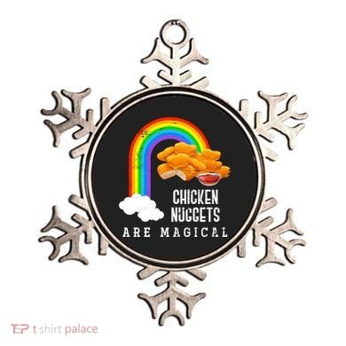 Funny Nuggets Lover Rainbow Gift Fast Food Chicken Nugget Gift Ornament
