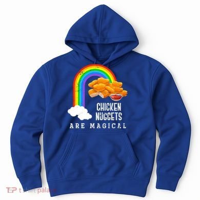 Funny Nuggets Lover Rainbow Gift Fast Food Chicken Nugget Gift Hoodie