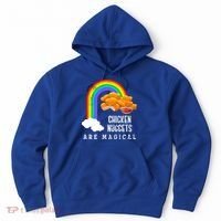 Funny Nuggets Lover Rainbow Gift Fast Food Chicken Nugget Gift Hoodie thumb 0