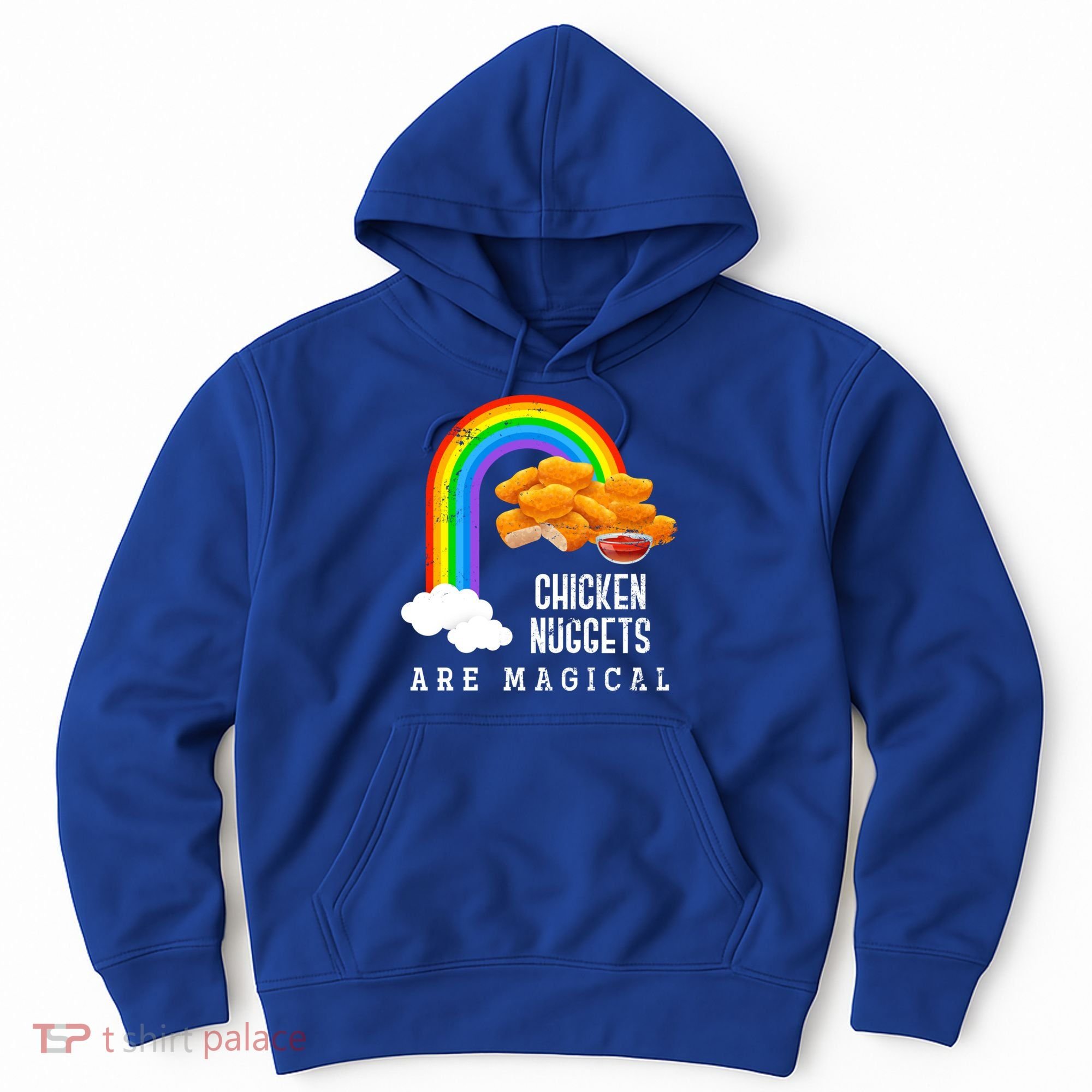 Funny Nuggets Lover Rainbow Gift Fast Food Chicken Nugget Gift Hoodie