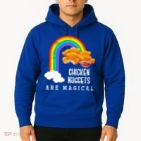 Funny Nuggets Lover Rainbow Gift Fast Food Chicken Nugget Gift Hoodie thumb 2