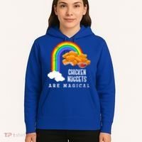 Funny Nuggets Lover Rainbow Gift Fast Food Chicken Nugget Gift Hoodie thumb 5
