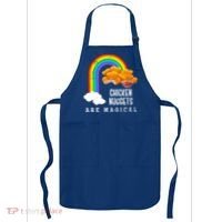 Funny Nuggets Lover Rainbow Gift Fast Food Chicken Nugget Gift Apron thumb 0