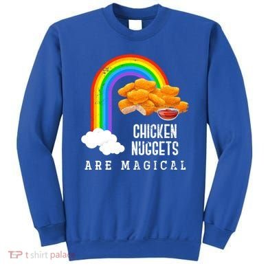 Funny Nuggets Lover Rainbow Gift Fast Food Chicken Nugget Gift Sweatshirt