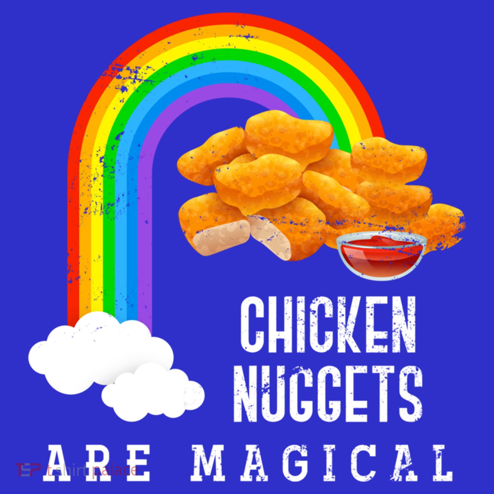 Funny Nuggets Lover Rainbow Gift Fast Food Chicken Nugget Gift Sweatshirt